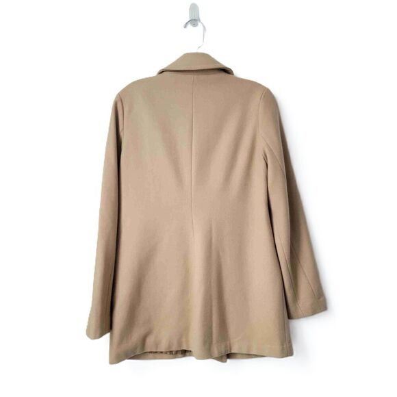 Tulle Womens Double Breasted Wool Blend Coat Notched Lapel Pockets Small - Picture 8 of 8